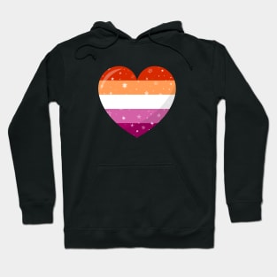 Lesbian Pride Heart Hoodie